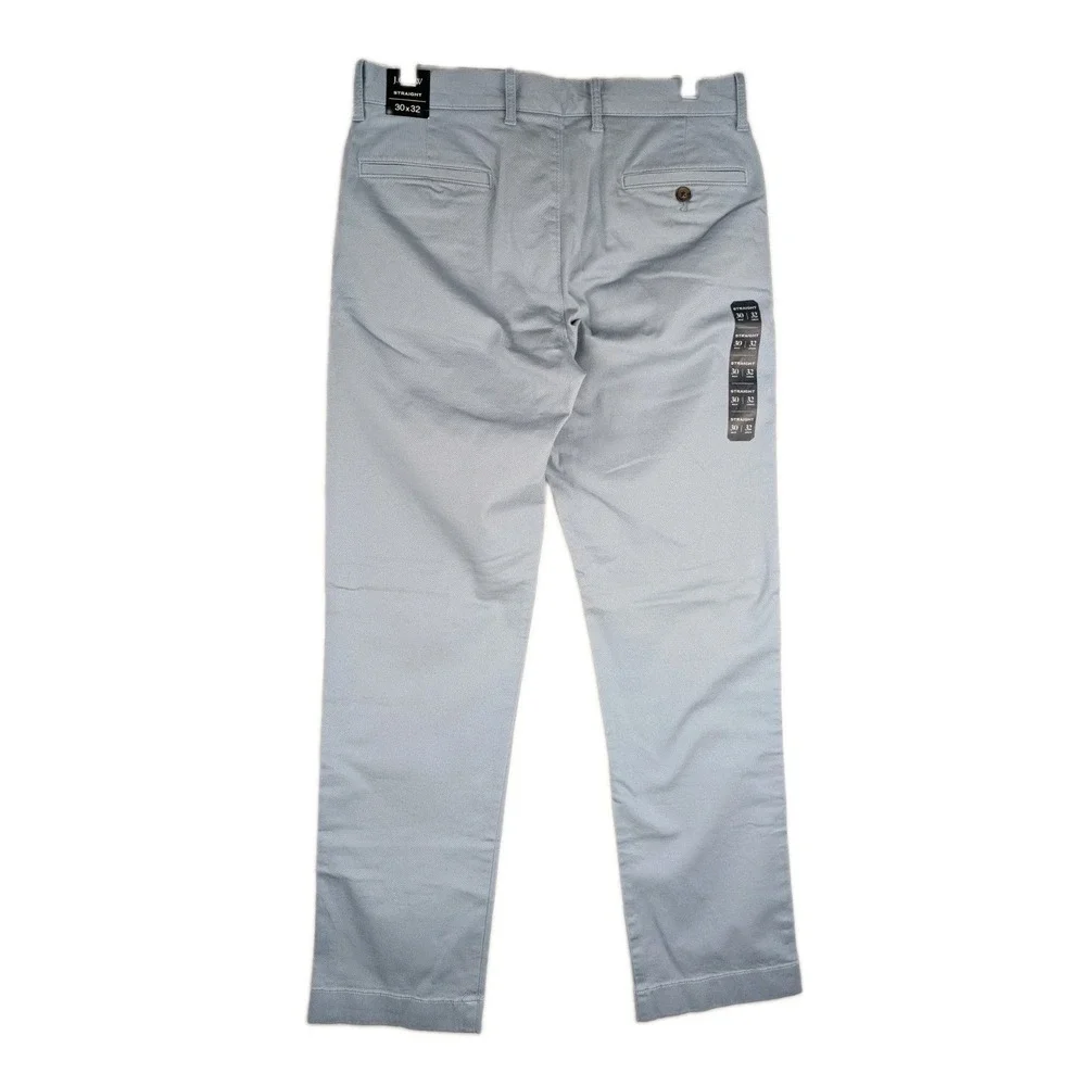 J.Crew Chino Pants Mens 30x32 Light Blue Straight Fit Cotton Twill Preppy NWT